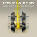 HUANCHAIN 15 ft 14/3 Gauge Heavy Duty Outdoor Extension Cord Waterproof with Lighted, Flexible Cold Weather 3 Prong Electric Cord Outside, 15A 1875W 125V 14AWG SJTW, Yellow, ETL Listed