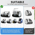 Compatible for DYMO 30334 (2-1/4"x1-1/4) Address Barcode White Thermal Labels Work with LabelWriter 4XL Printer 1 Roll 350 Labels NOT Fit 5XL