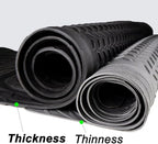 West Coast Auto Heavy Duty Rubber Trunk Cargo Liner Floor Mat, All Weather Trunk Protection, Trimable Rubber Protection to Fit for Car, SUV, Van, Trucks (Large, Black)