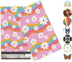6x9 Poly Mailers – Groovy Daisy – Waterproof, Tear-Resistant Shipping Bags with Adhesive Seal – 100 Pack – Package Mint