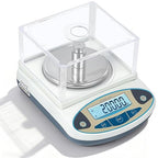 CGOLDENWALL High Precision Lab Scale Digital Analytical Electronic Balance Laboratory Precision Scale Jewelry Scales Kitchen Precision Weighing Electronic Scales 0.01g Calibrated (2000g, 0.01g)