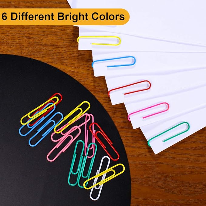 Paper Clips?100PCS Paper Clips Large 2 Inch (50mm), Durable & Rust Resistant Colored Paper Clips Ideal for Office School and Personal Document Organization