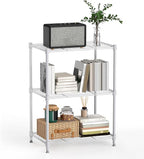 450 lbs Wire Storage Shelving 3-Tier Utility Shelving Unit Steel Organizer Wire Rack for Home,Kitchen,Office,White (11.8" D x 17.7" W x 26.4" H)