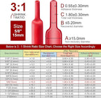 Chanzon 3:1 Ratio - 80ft Roll - Heat Shrink Tubing 5/8" (15mm) - Marine Grade Waterproof Adhesive Lined - (25M Total Length) Red Polyolefin Sleeving Wrap Shrinking 3 to 1 Ratio 1pcs
