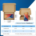 Famagic 7x5x2 Small Mailing Boxes - 25 Pack Brown Shipping Boxes for Small Business, Corrugated Cardboard Mailer Boxes for Packaging, Bulk