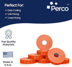 Perco Red Sale Pricing Labels for Monarch 1136 Price Gun – 3 Sleeves, 24 Rolls Value Pack - 42,000 Price Marking Labels – with Ink Rolls Included