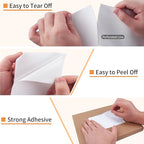 L LIKED 4000 Thermal Shipping Labels 4”x 6”in Fanfold, Permanent Adhesive, Perforated Line Labels Compatible with Direct Thermal Printings (1 Stack, 4000 Labels/Stack)