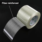 BOMEI PACK Wide Strapping Tape, 4Inch Heavy Duty Reinforced Packing Tape, Fiberglass Filament 60yds 5.5Mil