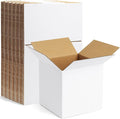 Famagic 10 Pack 6x6x6 Inch Small Shipping Boxes White Corrugated Cardboard Boxes Mailer for Small Business, Mailing Boxes for Packaging Bulk