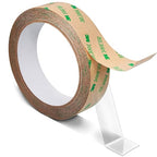 Thin Double Sided Tape Heavy Duty, Clear Adhesive Tape,Removable,Heat Resistant,Waterproof,Sticky Mounting Tape,Strong Two Sided Tape for Scarpbook,Wall,LED Strips,Poster,Craft,1 inch *36FT
