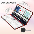Premium Car Registration and Insurance Card Holder, Cute PU Leather Car Document Holder, Vehicle Glove Box Car Organizer with Magnetic Closure for Driver License, Cards Basketball Texture