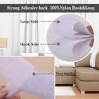 Navona 2 Boxes Heavy Duty Hook and Loop Strips with Adhesive, 60Ft Total x 1 Inch Hook and Loop Tape with Backing for Home, Office, School, and Crafting Projects, White