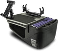AutoExec AE-GMCD-PS-TAB-GT GripMaster Car Desk for Your Vehicle Workstation and Mobile Office, Grey with Printer Stand and Tablet Mount