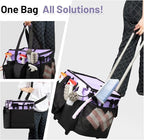 Large Cleaning Caddy for Cleaning Supplies Organizer, Rolling Cleaning Caddy Bags with Wheels for Housekeepers, Cleaning Carts on Wheels for Home Car Office Picnic