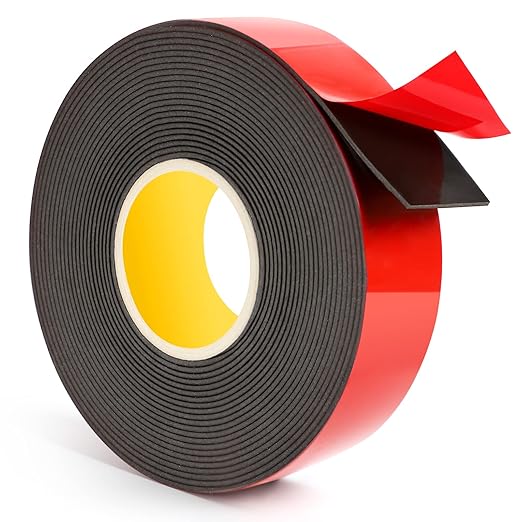EMITEVER Double Sided Tape Heavy Duty, Acrylic Foam Mounting Tape 16.4FT X 1IN, Two Sided Adhesive Tape, Waterproof & Strong Double Stick Tape for Home Office Decor