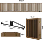 Dog Gate for Stairs,Foldable Dog Gate for Indoor Doorways House,Freestanding Pet Gates for Dogs,Doogie Puppy Fence Gate