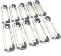 Shuokecrafts10 Pack Metal Clipboard Clips with Rubber Grips and Hanging Hole (10cm with Rubber Grip)