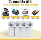 Azure Zone, Thermal Paper 2-1/4 X 50ft 200 Rolls, Fits Most POS Machines and Cash Registers, Great for Business Sales