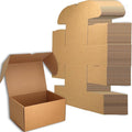 10x7x5 inches Small Shipping Boxes Set of 20 - Brown Mailer Corrugated Cardboard Boxes for Shipping Packaging Mailing Products