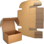 10x7x5 inches Small Shipping Boxes Set of 20 - Brown Mailer Corrugated Cardboard Boxes for Shipping Packaging Mailing Products