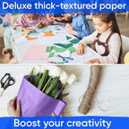48" x 1200" (100 ft) Lilac Kraft Paper Roll (Value Pack of 2), 45 lbs Thickness, Made in USA Colored Kraft Paper for School, Bulletin Board - Odorless, Non-Toxic, Safe for Kids