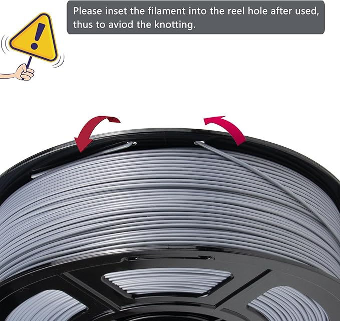 iSANMATE 3D Printer Filament ASA 1KG, Silver ASA Filament 1.75mm, UV & Weather Resistant Silver ASA Filament Perfect for Outdoor Functional Parts, Dimensional Accuracy +/- 0.02mm, 1kg Spool (2.2lbs)