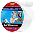 Double Sided Carpet Tape 2 in x 22 yd Heavy Duty - Strong Adhesive for Area Rugs, Mats, Stairs on Hardwood, Tile, Concrete Floors No Residue Removable