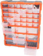 Nuts and Bolts Organizers and Storage,Parts Organizer,39 Drawer Organiser DIY Tool Bits Plastic Storage Units Workshop Screws and Small Parts Cabinet for Home Crafts