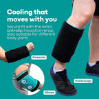 Medi Grade Knee Ice Pack Wrap - Reusable Ice Pack for Knee Injuries and Surgery Recovery - Dual-Fabric Knee Ice Pack with Cold-Retention Wrap - Flexible Ice Pack for Knee Injuries and Pain Relief