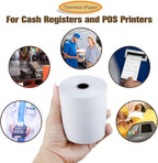 (30 Rolls) 3 1/8" x 230' Thermal Paper, POS Receipt Paper for Retail Business Cash Register, Fits Most Credit Card Terminal Point Of Sale