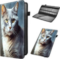 Car Registration and Insurance Holder, Leather Car Glove Box Organizer, Cool Car Accessories for ID, Driver's License Cards & Essential Document,business cards,Men&Women,Cat Grays