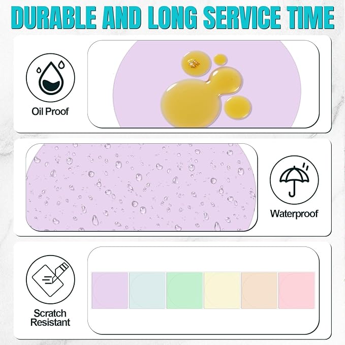 Ctosree 500 Pcs/ 1 Roll Thermal Sticker Labels Self Adhesive Direct Thermal Labels Multipurpose Printer Stickers for DIY, Name Tag(Round,2 Inches,Macaron Gradient Color)
