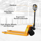 Apollo Pallet Jack Manual Pallet Truck Standard Duty Hand Trucks 5500 Lb. Capacity 21 x 48 Forks Material Handling Tools