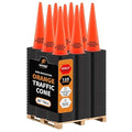 Xpose Safety 36 Inch Orange Traffic Cones Heavy Duty 12lb, Bulk Half Pallet 125-Pack - Multipurpose PVC Plastic Safety Cone for Parking, Soccer, Caution, Kids and Construction - DOT Approved