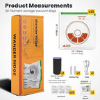 3D Printer Filament Storage Bags Vacuum Storage Bags Kit 3D Printer Accessories with 20 Storage Bags (13x15 inches), 20 Desiccants, Auto Pump, 2 Sealing Clips, Dust Proof, Humidity Resistant