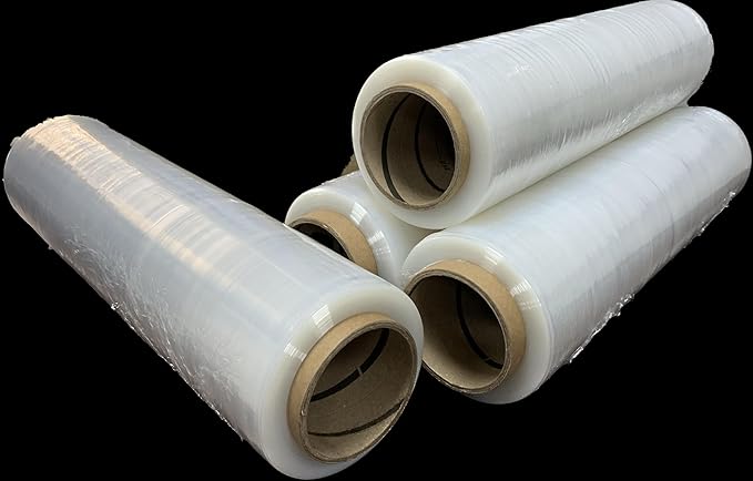 Alliance Stretch Film Hand Bundling - Clear, 18" x 1500ft, 80 Gauge, 4 Pack, Industrial Heavy Duty Shrink Wrap for Packing, Shipping, Pallet, and Moving Supplies