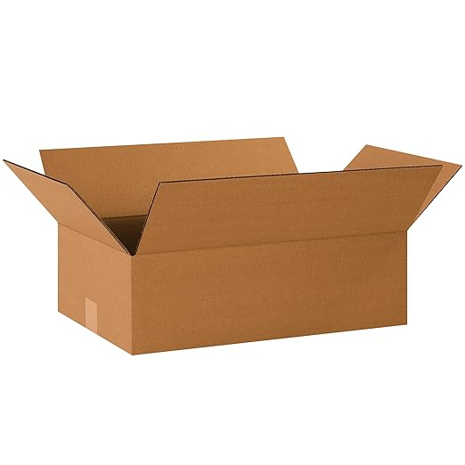 TAPE LOGIC 20 x 12 x 6 Corrugated Cardboard Boxes, Flat 20"L x 12"W x 6"H, Pack of 25 | Shipping, Packaging, Moving, Storage Box for Home or Business, Strong Wholesale Bulk Boxes