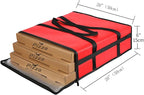 musbus Pizza Carrier Insulated Bags Large for Deliveries, Insulated Pizza Carrier Delivery Bag 20x20 Food Bag for Personal and Professional Use