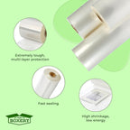 The Boxery Shrink Wrap Film 12" x 52500” (4375’) Heat Wrap POF Centerfold - Polyolefin 60 Gauge - Warehouse Grade Heat Shrinkable Film for Packaging - Small Business, Toys, Books, and Much More.