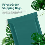 Fuxury Large Poly Mailers 19x24" 500 Pcs, Bulk Shipping Bags for Clothing, Strong Adhesive Shipping Envelopes for Small Business Suppliers,Waterproof Mailers Poly Bags Mailing Envelopes Forest Green
