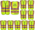BeautyWill Custom Safety Vest Logo Class 2 High Visibility Reflevtive Vest Outdoor Protective Workwear
