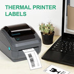 12 Rolls 2.25" X 4" Thermal Printer Labels, 350/Roll - Direct Thermal Labels Compatible with Zebra & Rollo Printers, BIAlabel