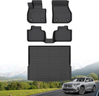 Hutisya-Floor Mats & Cargo Liner Set Fit for BMW X1 2023-2025 All Weather Protection Anti-Slip & Durable TPE Full Set Liners Automotive Accessories-Black