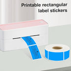 1x2 inch Label Stickers Roll for Thermal Printer 500PCS Colored Removable Freezer Labels Waterproof Blank Sticker Labels to Write on for Food Containers and Jars, Fluorescent Blue