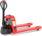 Full Electric Cold Storage Power Pallet Jack 4400 Lb Capacity – 48V/15Ah Lithium Battery, Freezer Rated to 0°F, 45" x 27" Forks, 8" Lift Height, Standard Duty Walkie Pallet Truck (US-EPT44K-CR)