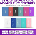 Purple Large Poly Bubble Mailers 9.5x14.5 inch #4 | Self Seal Padded Envelopes Cushioned Bubble Mailer | Usable Size 9.5x13.5 | WaterProof | Lightweight mailing Shipping Bags | 100 Pack Bulk
