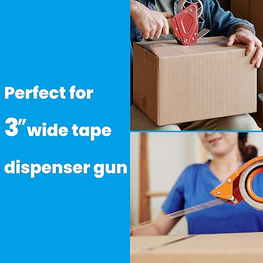 TAPEBEAR Clear Packing Tape 96 Rolls, 1.88" x 55Yards x 2.0mil Thick, Acrylic Adhesive Shipping Tape for Mailing, Sealing, Box Office Moving Packaging, Total 5280Yards