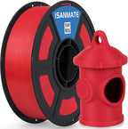 iSANMATE ASA Filament 1.75mm Red 1KG, UV & Weather Resistant 3D Printer Filament Perfect for Outdoor Functional Parts, Dimensional Accuracy +/- 0.02mm, 1kg Spool (2.2lbs)