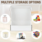 100-Pcs White Small Shipping Boxes - 3 Layer Bulk Corrugated Cardboard Packaging Boxes for Small Business, Ecommerce Mailers, Jewelry Gifts(5.91 x 3.94 x 1.57 Inches)