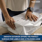 White Plastic Poly Mailers 24"x24" | Shipping Bags for Clothing, Books, and Accessories | Durable Shipping Envelopes, Waterproof, Tear-Proof with Strong Self-sealing Adhesive | 100-Pack